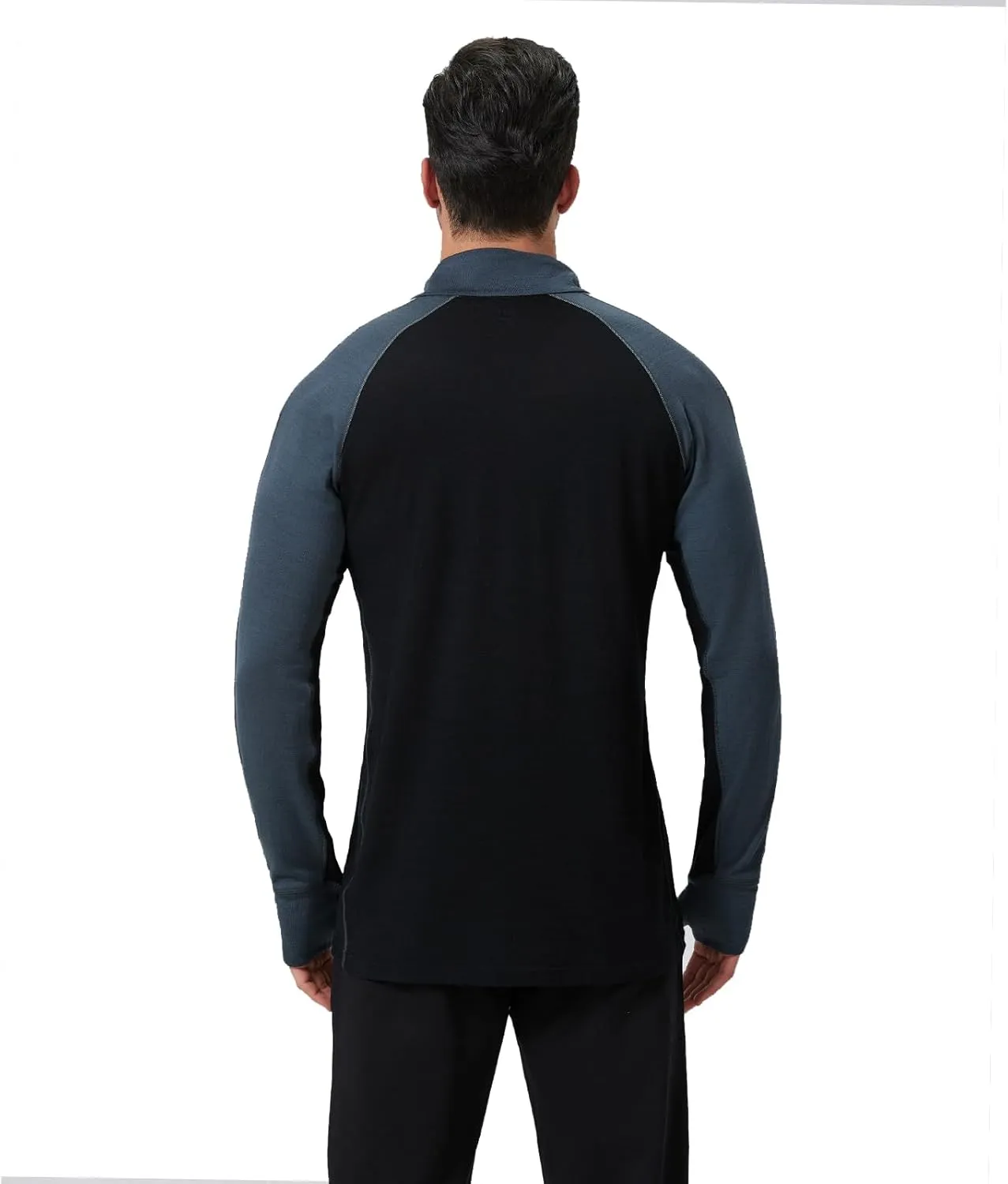 100% Merino Wool Base Layer Mens - Wool Half Zip Sweater Men - Merino Quarter Zip Wool Sweater Lite