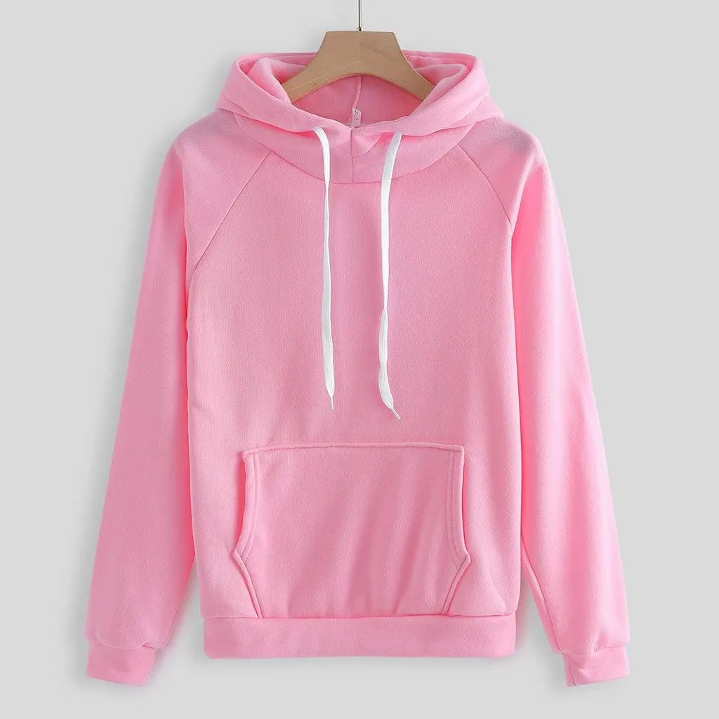 2 Piece Outfits for Women, Womens Sweatshirts Oversized Hoodie Long Sleeve Pullover Tracksuit Jogger Sweatpants with Pockets
