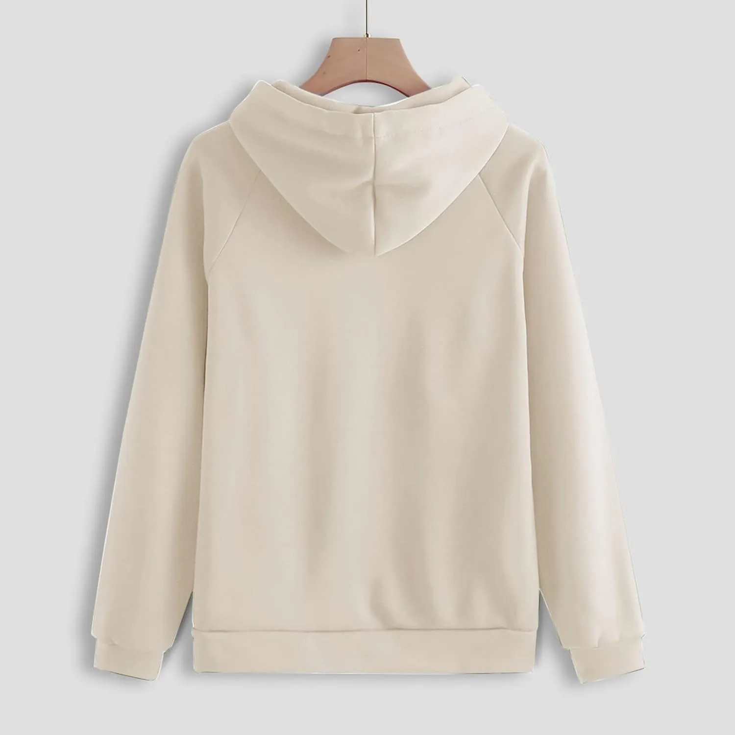 2 Piece Outfits for Women, Womens Sweatshirts Oversized Hoodie Long Sleeve Pullover Tracksuit Jogger Sweatpants with Pockets