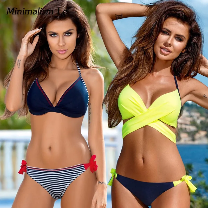 2019 Minimalism Le Push Up Bikini Set 2019