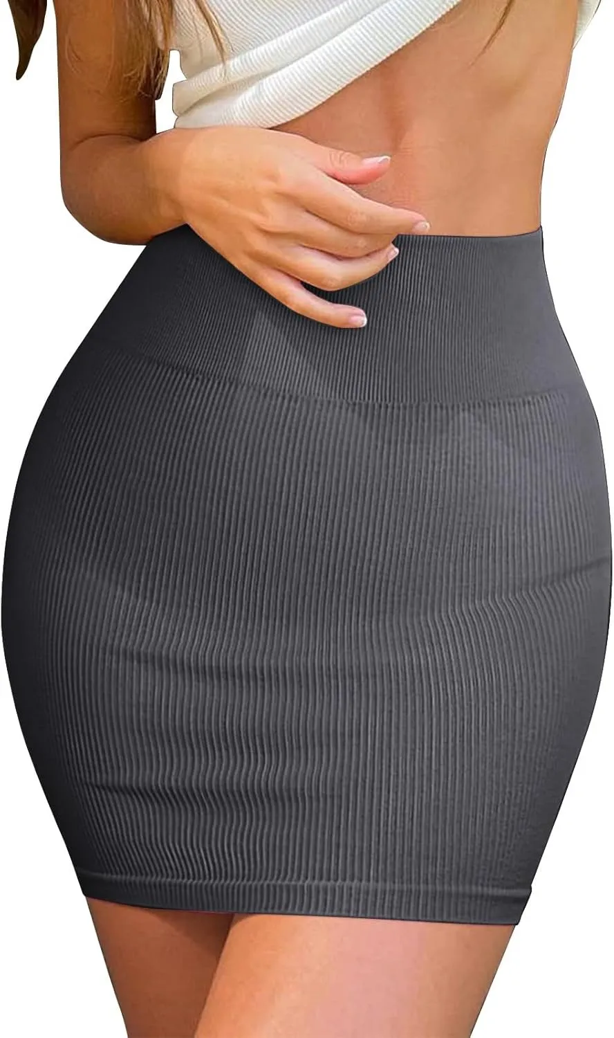 80s Skirt Https://..com/Womens Versatile Stretchy Armygreen/dp/B0C6DFD9DY?ref_=_STO_dp&th=1&psc=1 Summer Skirt