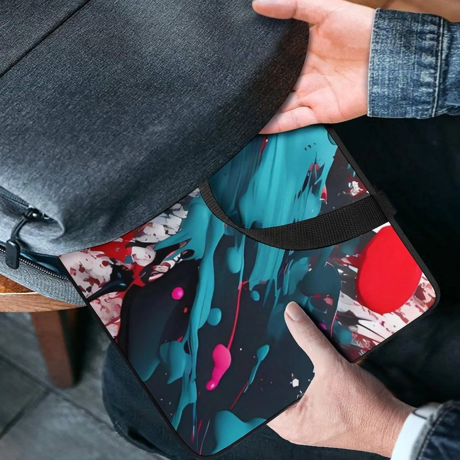 Abstract Paint Splashes Laptop Bag Durable Laptop Sleeve Water-Resistant Notebook Bag for Computer Or Tablet