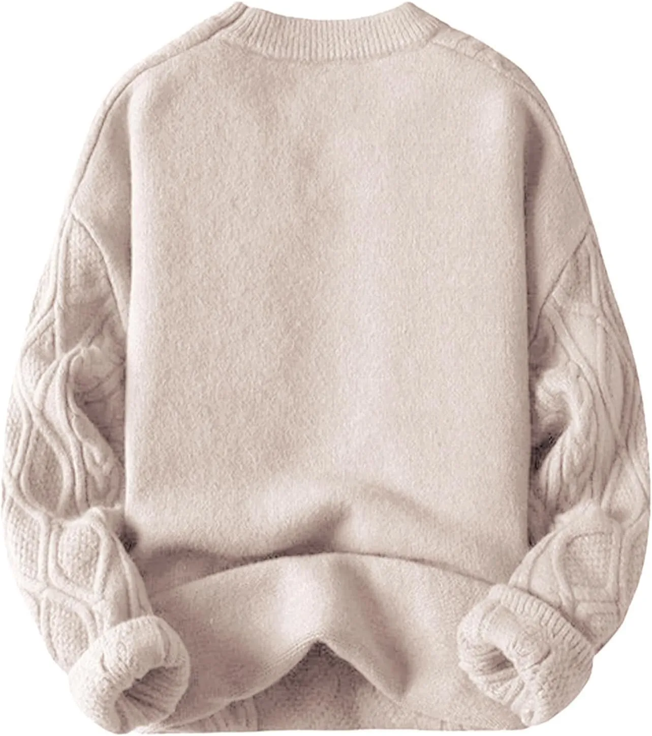 Aelfric Eden Oversized Sweater 90s Vintage Cable Knit Long Sleeve Women Woven Heavy Crewneck Pullover