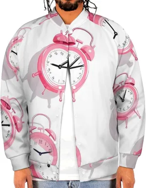 Alarm Cocks Lightweight Men's Baseball Jackets Relaxed Fit Varsity Bomber Jacket Windbreaker Coat