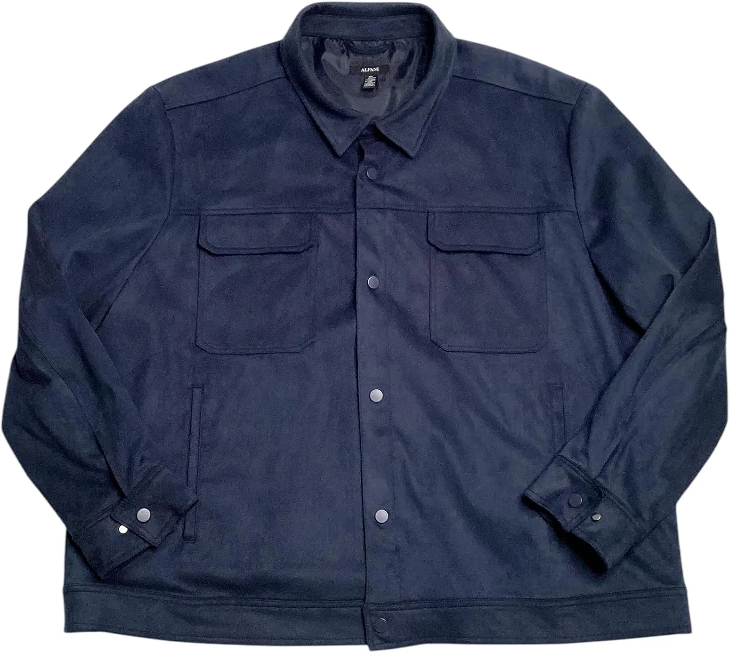 Alfani Mens Faux Suede Chore Field Jacket