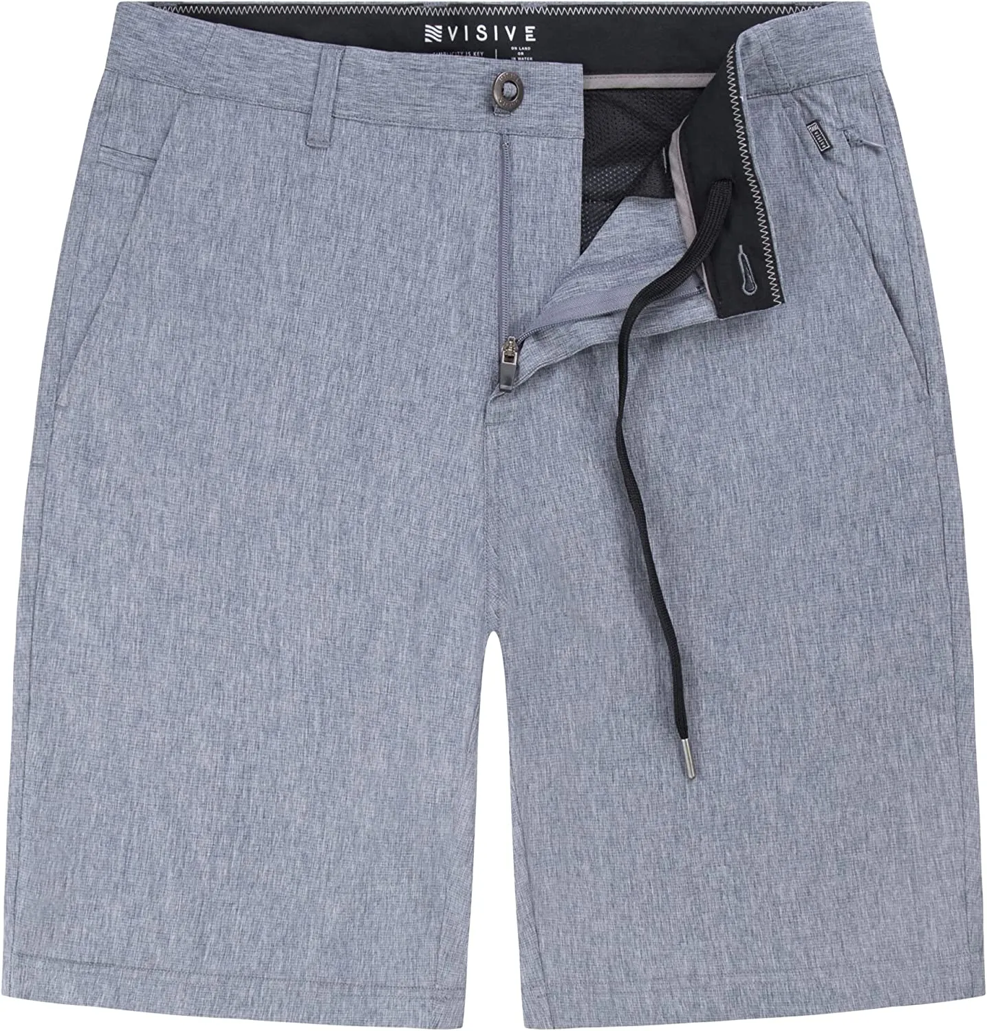 Alpha Mens Hybrid Shorts - Yarn Dye Black