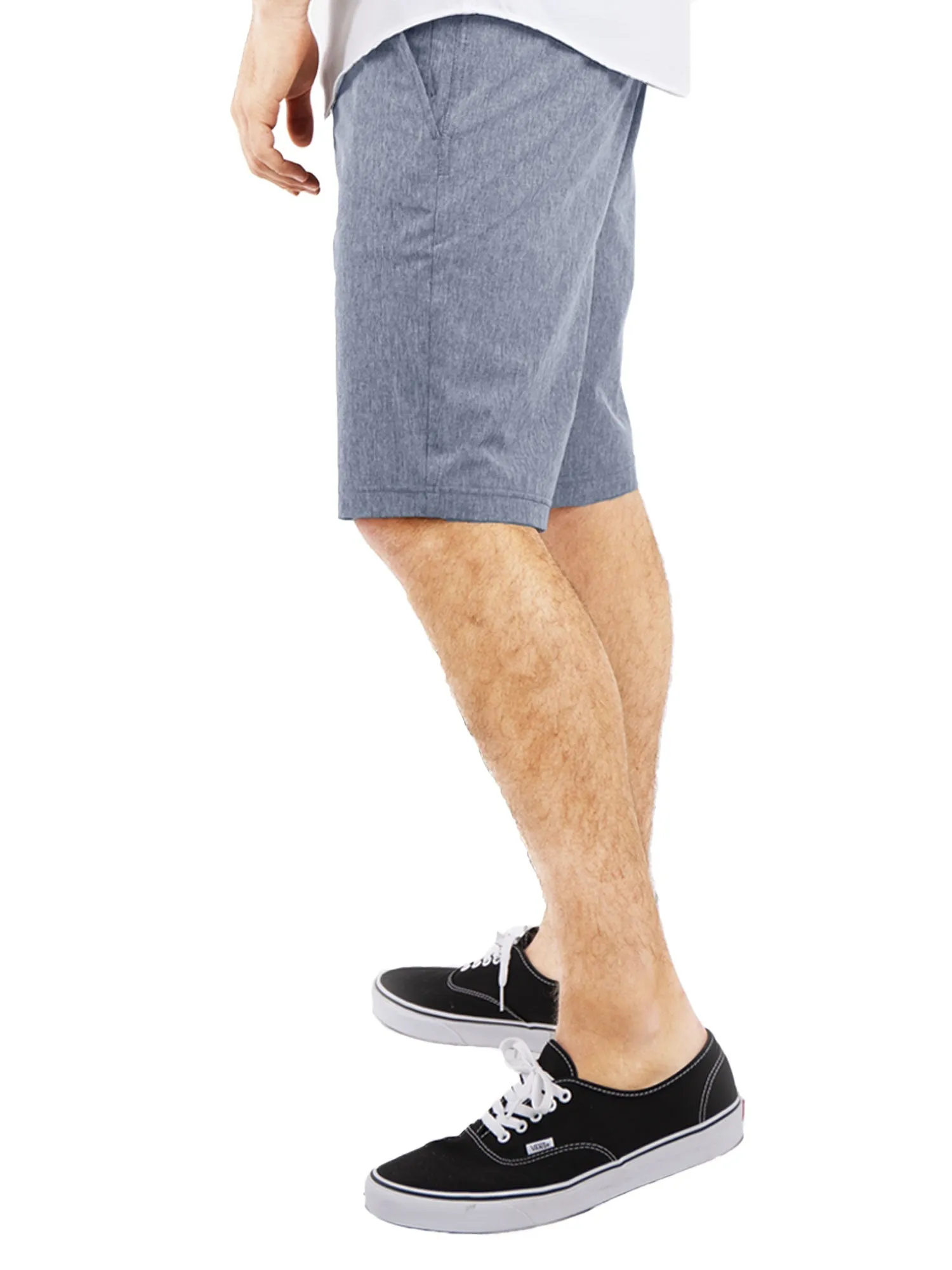 Alpha Mens Hybrid Shorts - Yarn Dye Black
