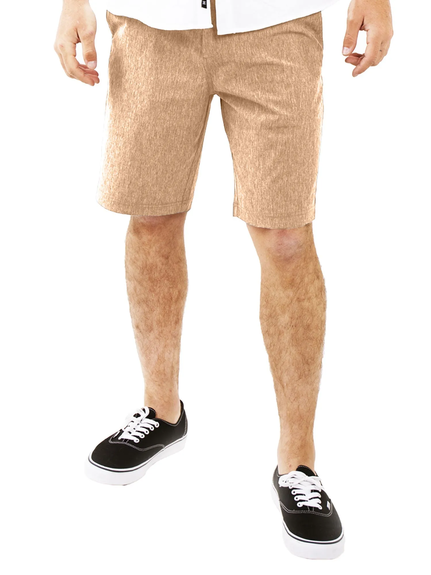 Alpha Mens Hybrid Shorts - Yarn Dye Black