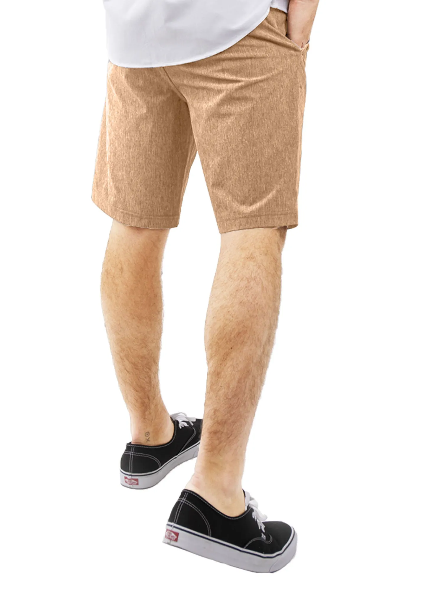 Alpha Mens Hybrid Shorts - Yarn Dye Black