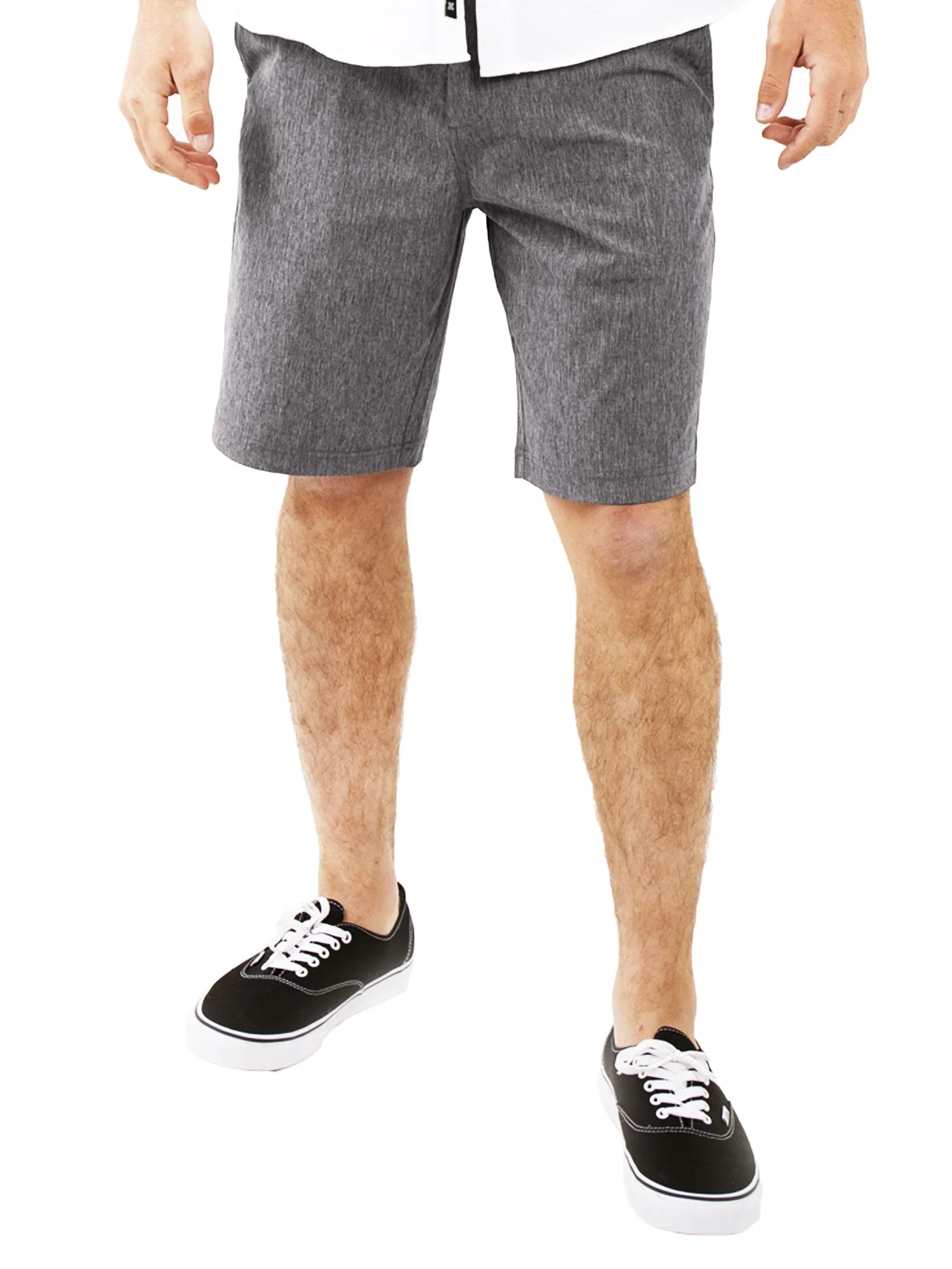 Alpha Mens Hybrid Shorts - Yarn Dye Black