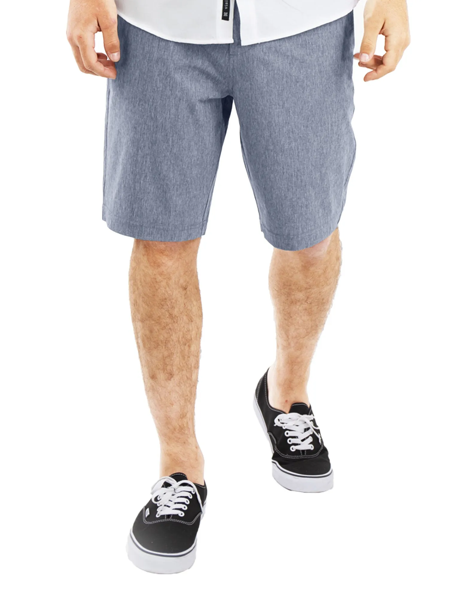 Alpha Mens Hybrid Shorts - Yarn Dye Black