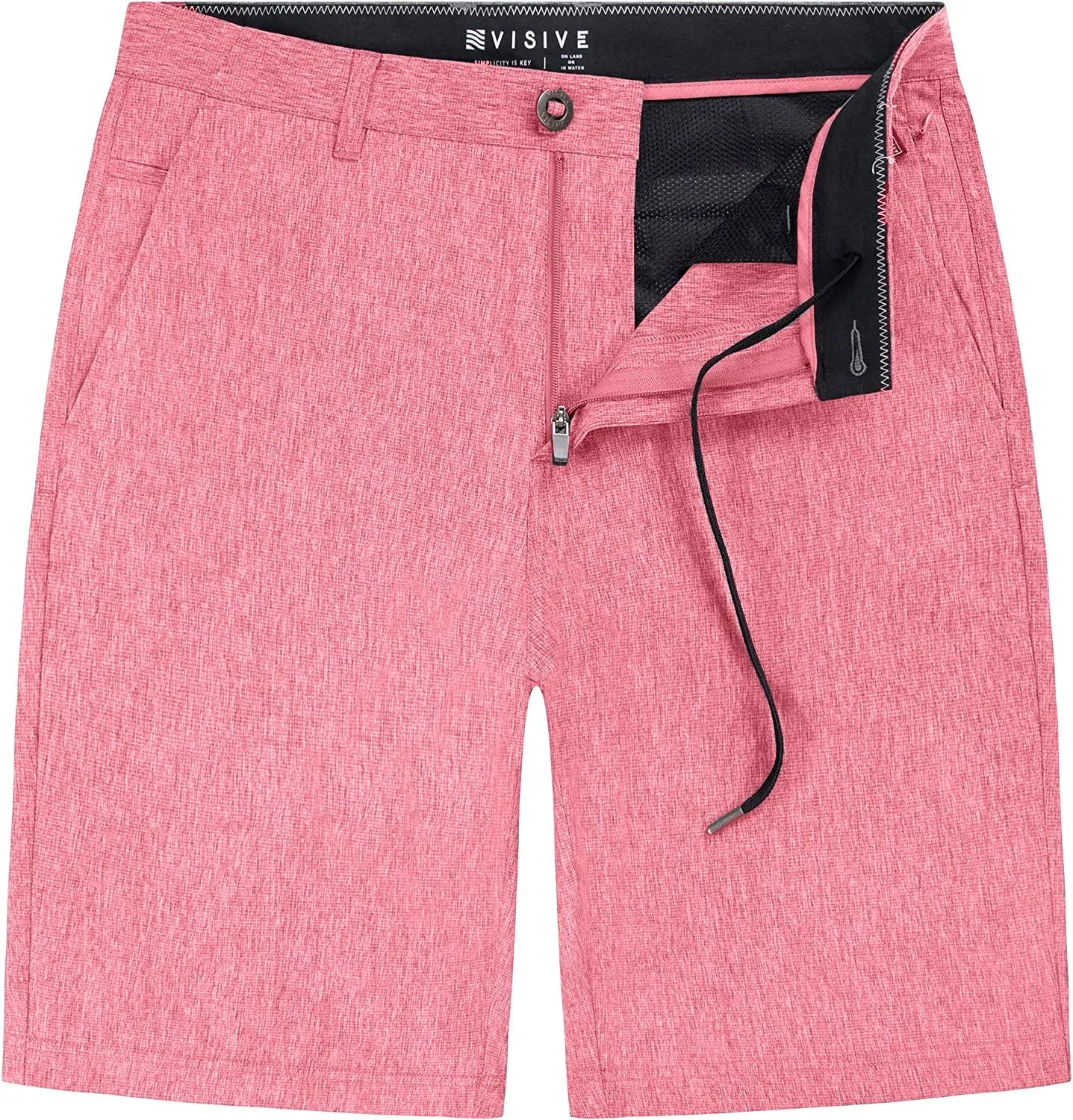 Alpha Mens Hybrid Shorts - Yarn Dye Black