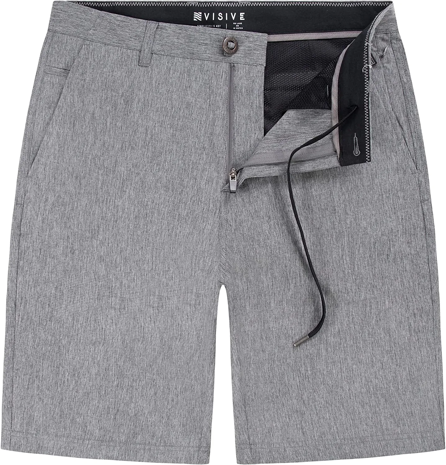 Alpha Mens Hybrid Shorts - Yarn Dye Black
