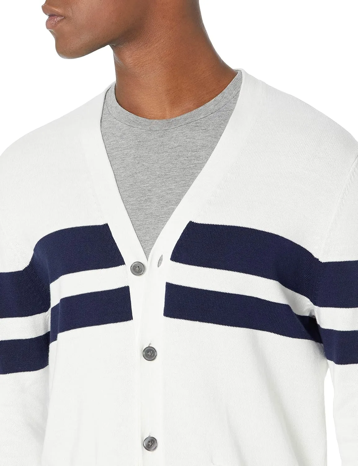 Amazon Essentials Men's Cotton Cardigan Sweater