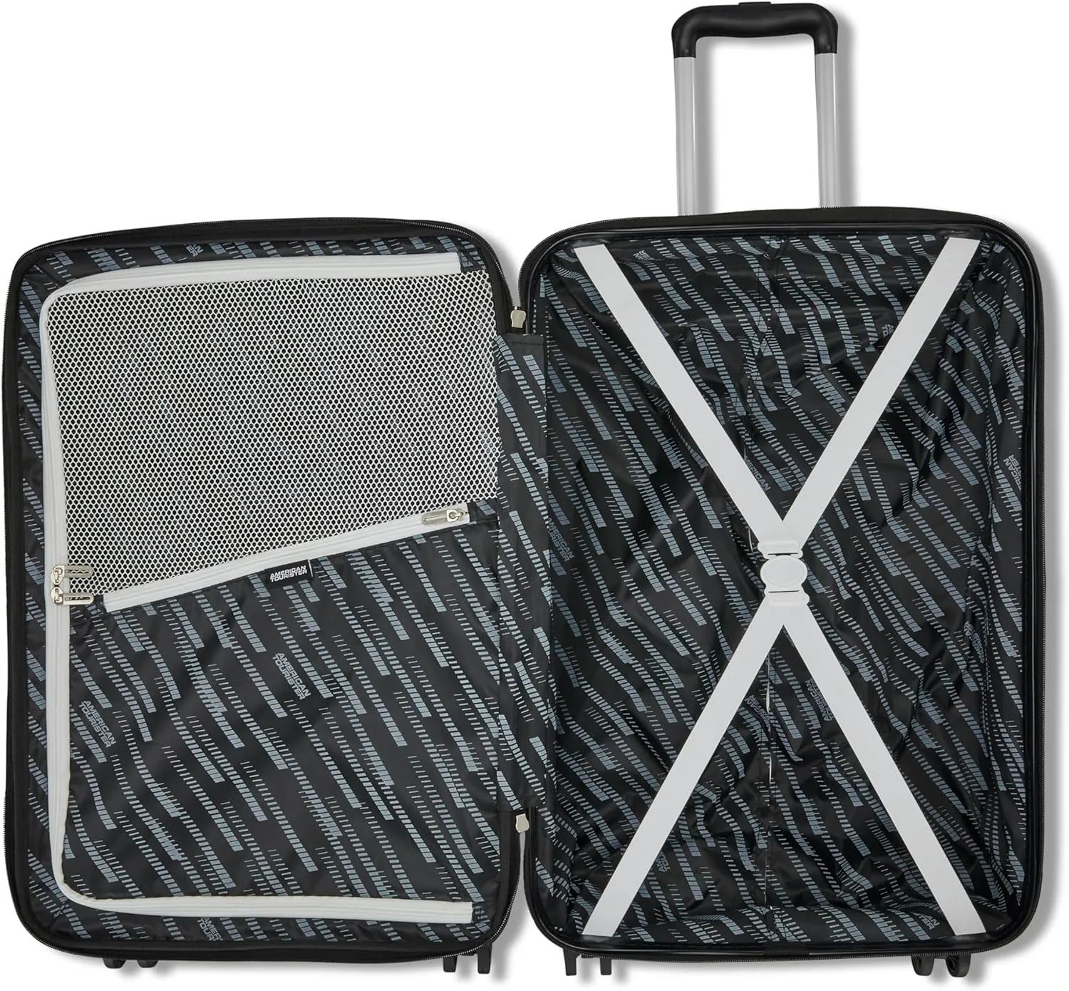 American Tourister Westridge Hardshell Luggage Set - 2 Piece Set - 20/28" Carry-On & Large Checked Luggage Set with Spinner Wheels - Expandable Hard Suitcases for Travel - Hard ABS Shell - Holly Red