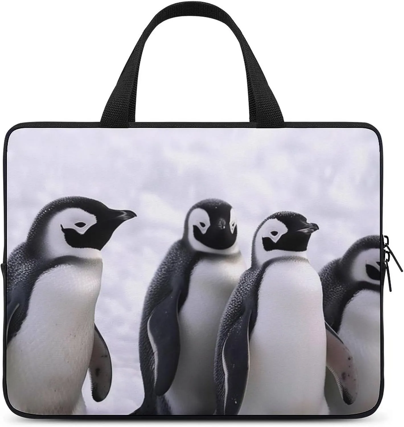 Animals And Snowfield Laptop Bag Durable Laptop Sleeve Water-Resistant Notebook Bag for Computer Or Tablet