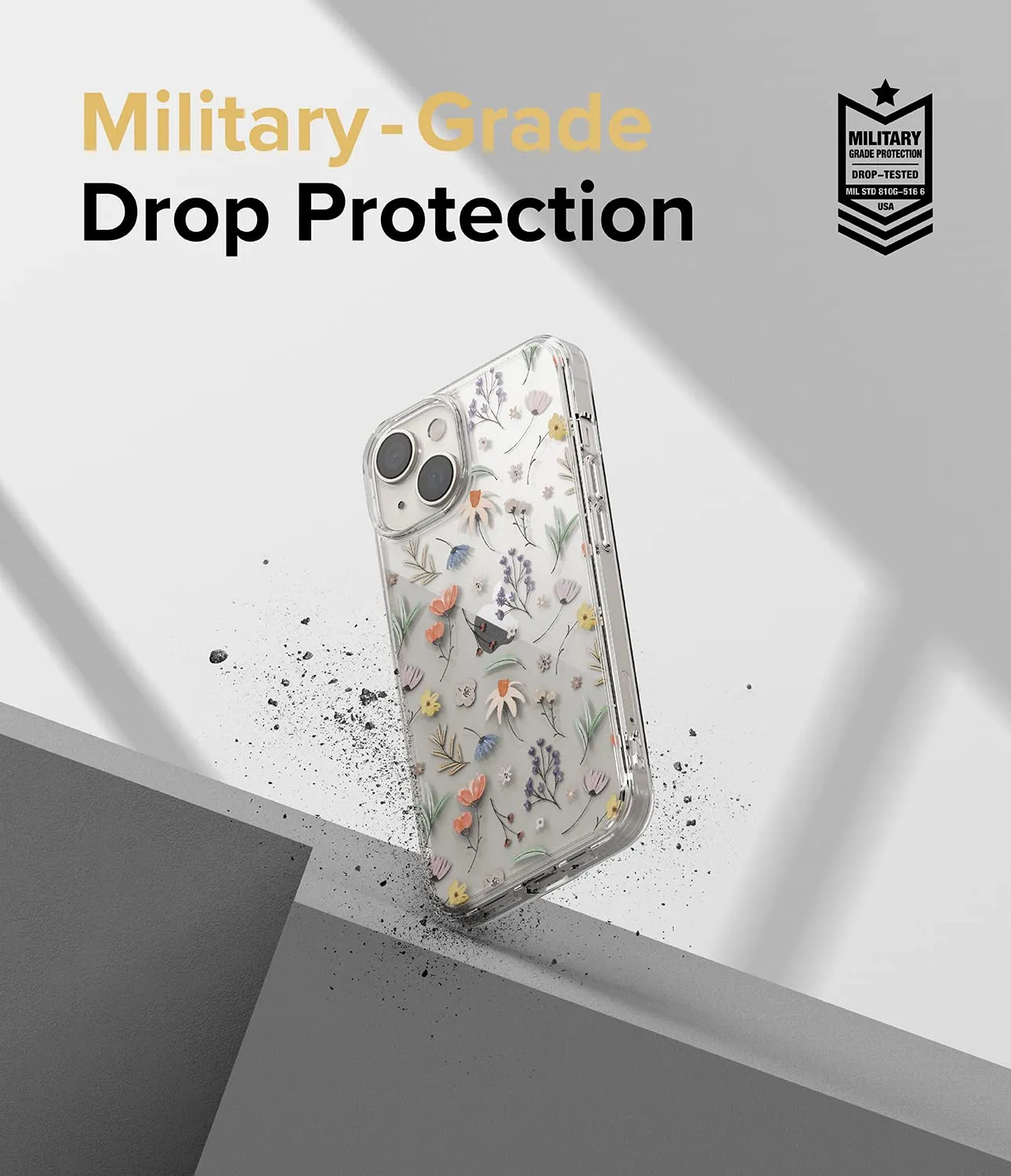 Apple iPhone 14 Back Cover Case | Fusion Design - Dry Flowers