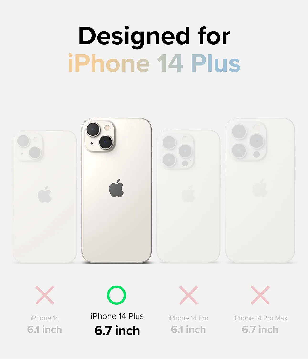 Apple iPhone 14 Plus Back Cover Case | Fusion Design  - Seoul
