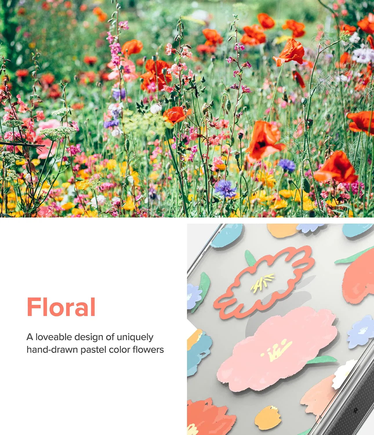 Apple iPhone 14 Pro Back Cover Case | Fusion Design - Floral