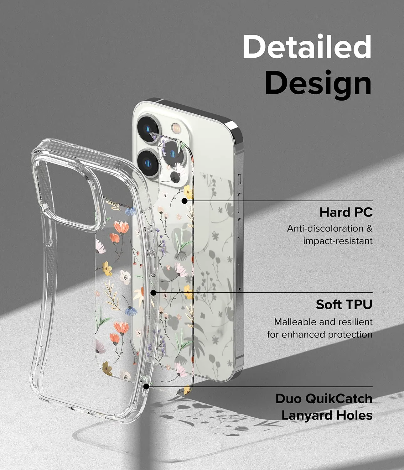 Apple iPhone 14 Pro Max Back Cover Case | Fusion Design - Dry Flowers