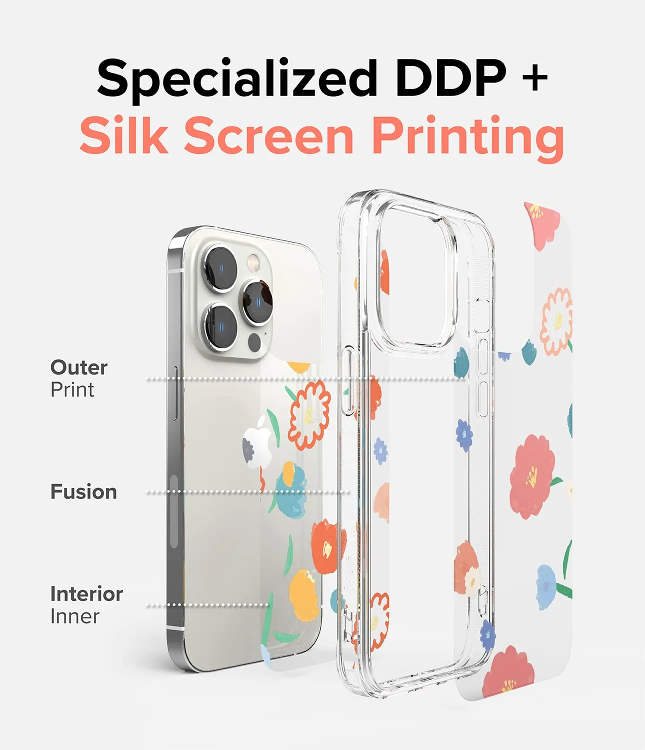 Apple iPhone 14 Pro Max Back Cover Case | Fusion Design - Floral