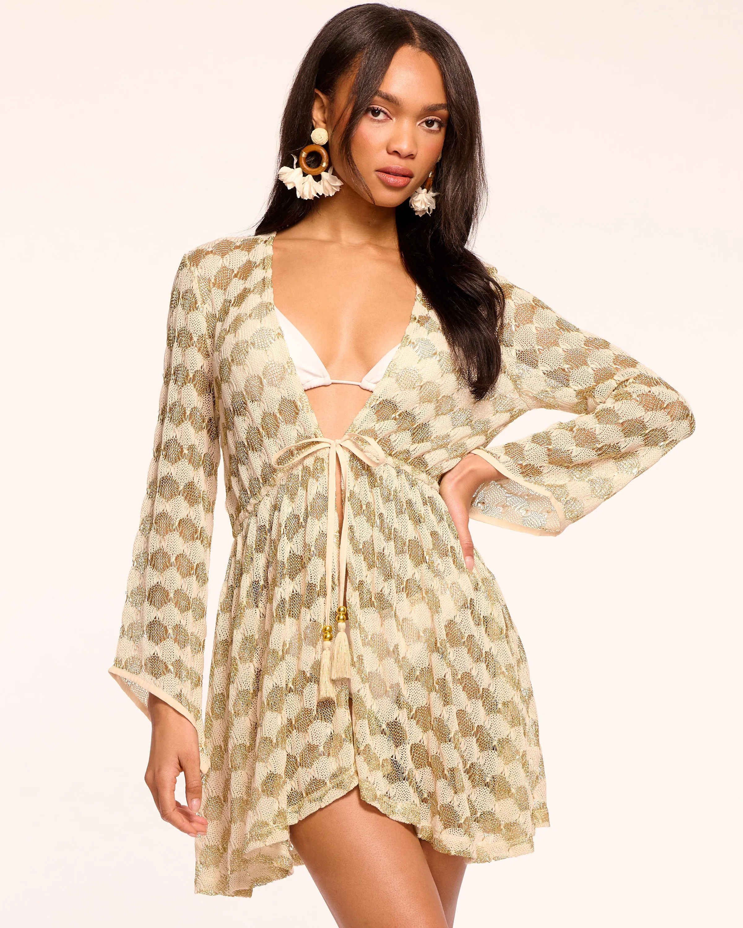 Arrika Crochet Coverup Mini Dress
