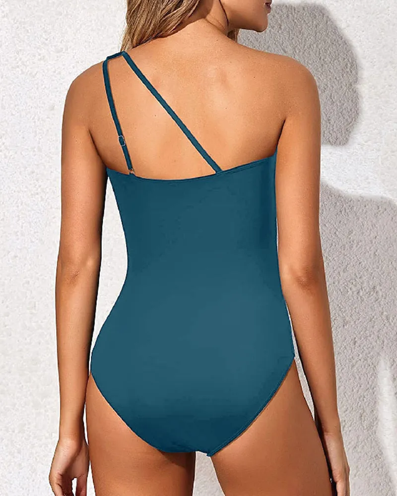Asymmetrical One-Piece Swimsuit