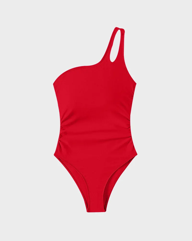 Asymmetrical One-Piece Swimsuit