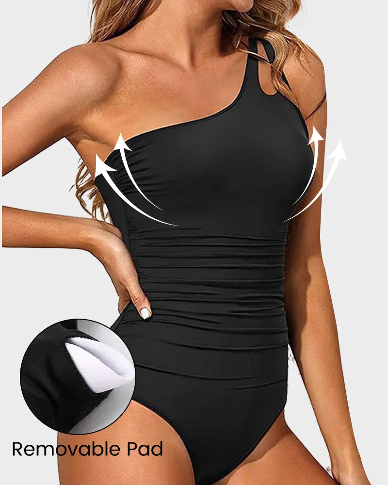 Asymmetrical One-Piece Swimsuit