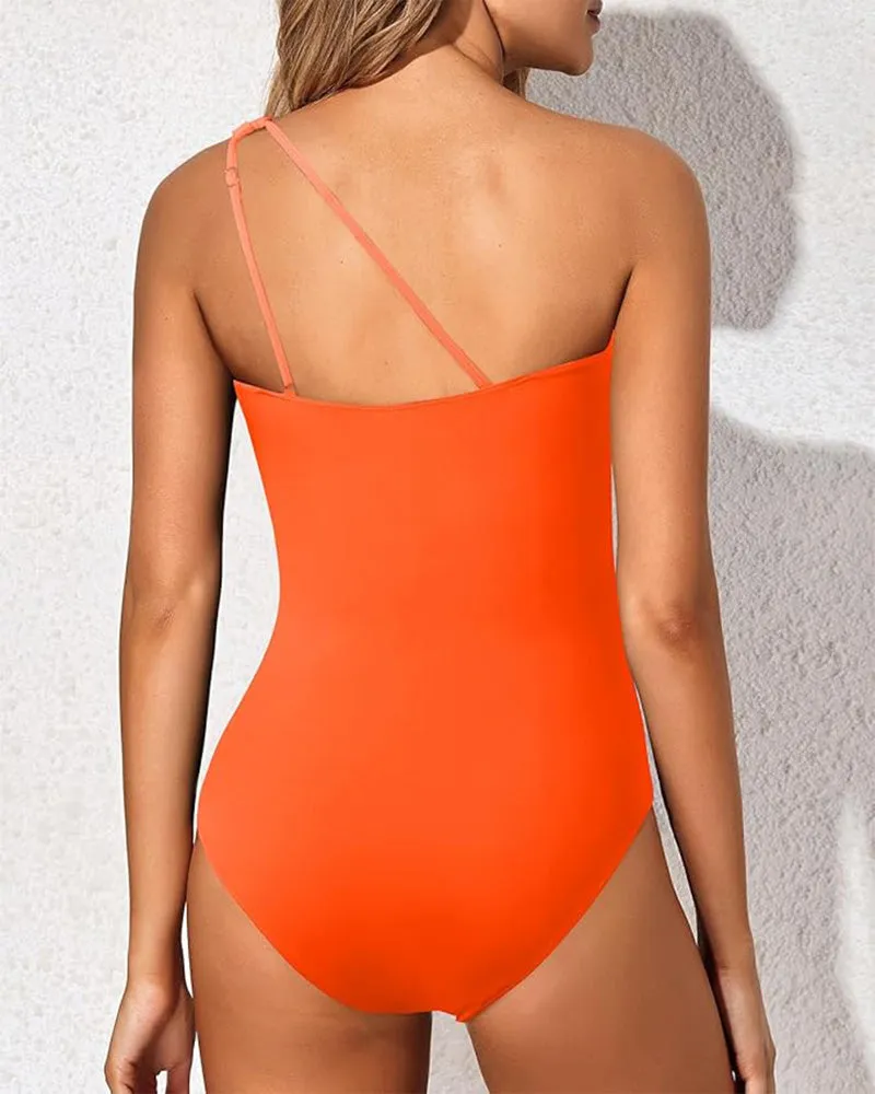 Asymmetrical One-Piece Swimsuit