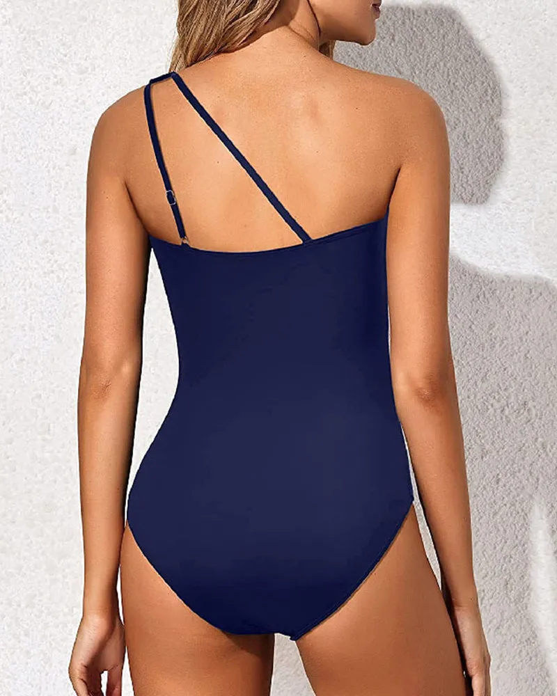 Asymmetrical One-Piece Swimsuit