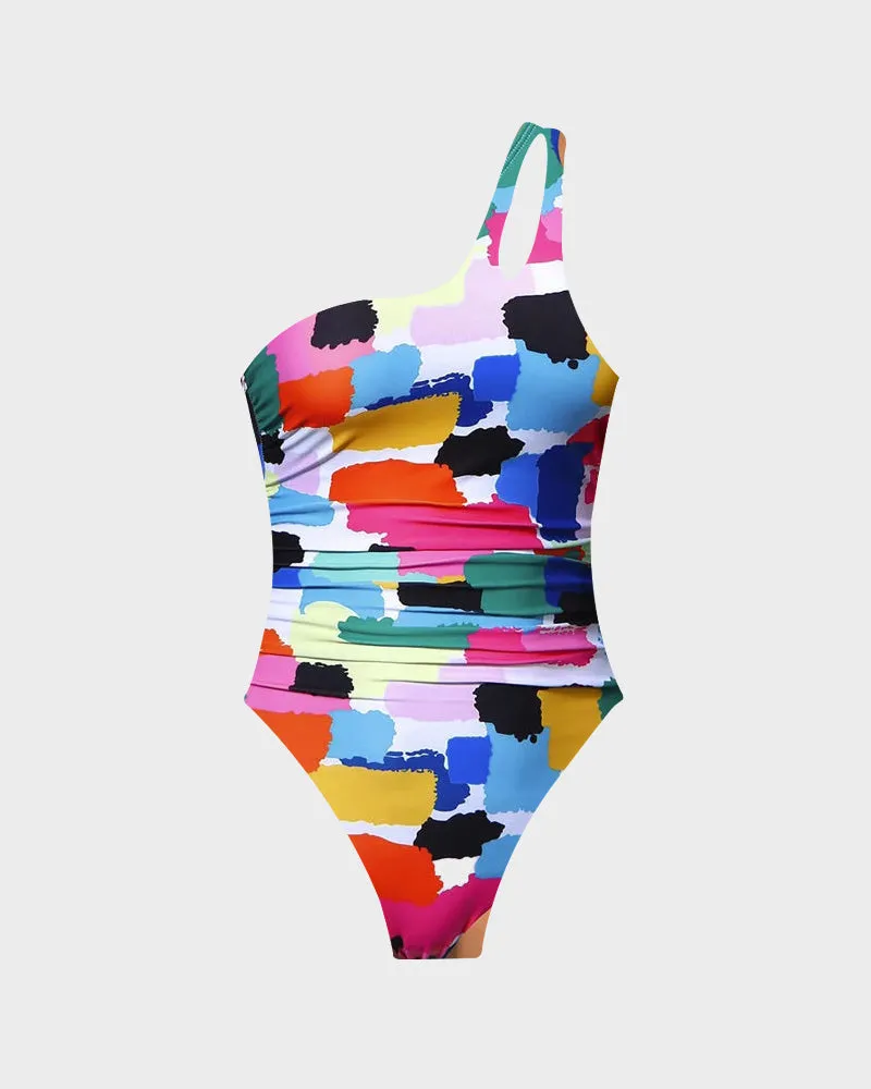 Asymmetrical One-Piece Swimsuit