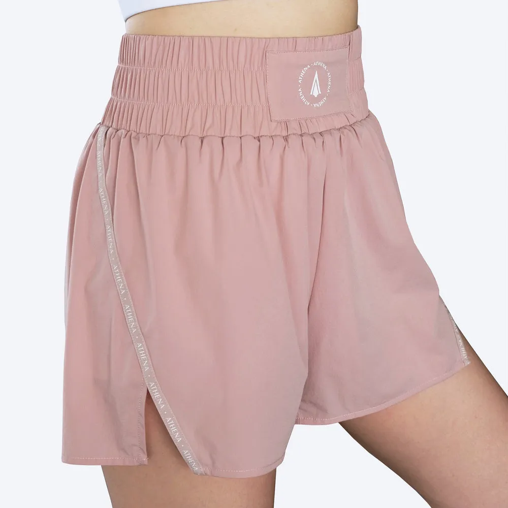 ATHENA FIGHTWEAR THEIA BOXING SHORTS (LIGHT PINK)