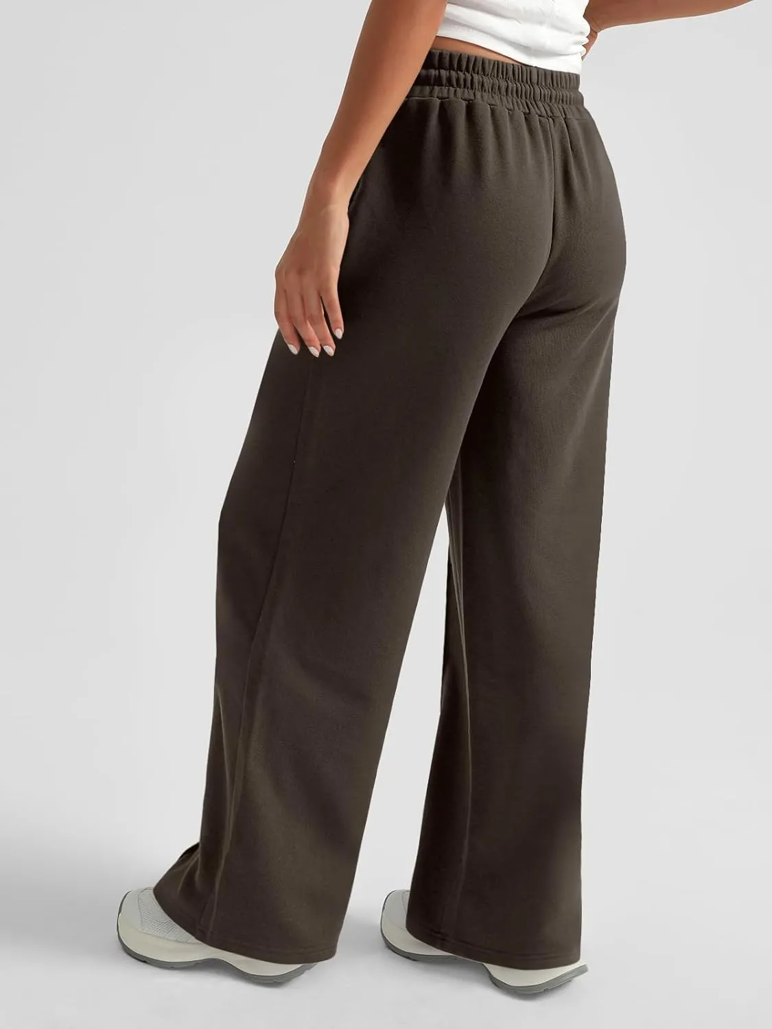 AUTOMET Womens Wide Leg Sweatpants High Waisted Baggy Pants Drawstring Athletic Joggers