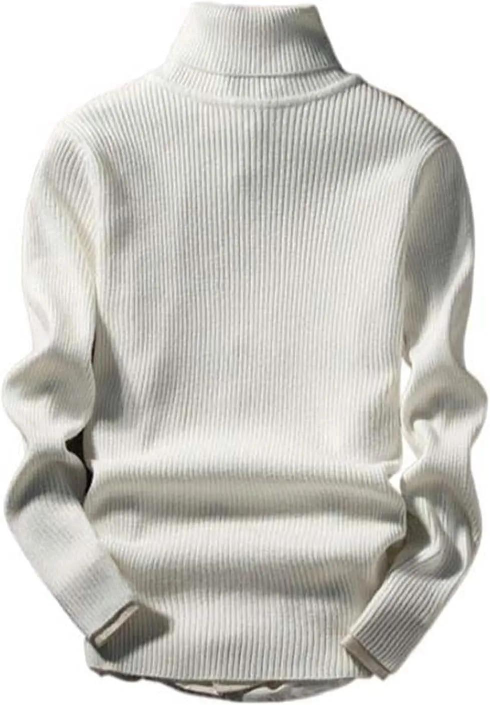 Autumn Winter Men's Turtleneck Sweater Solid Knitted Pullovers Men Slim Fit Casual Sweater Long Sleeve Knitwear