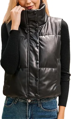 Autumn Winter Warm Vest Women Short Parkas Sleeveless Cotton Padded Waistcoat Down Jacket Zipper Clothes Tops