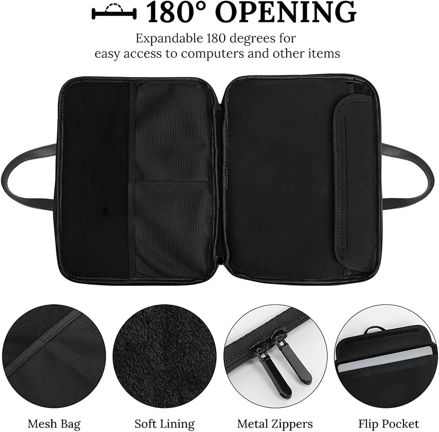 Awareness Ribbon Leather Bag Laptop Case Slim Water Resistant Computer Bags with Handle Briefcase for Work
