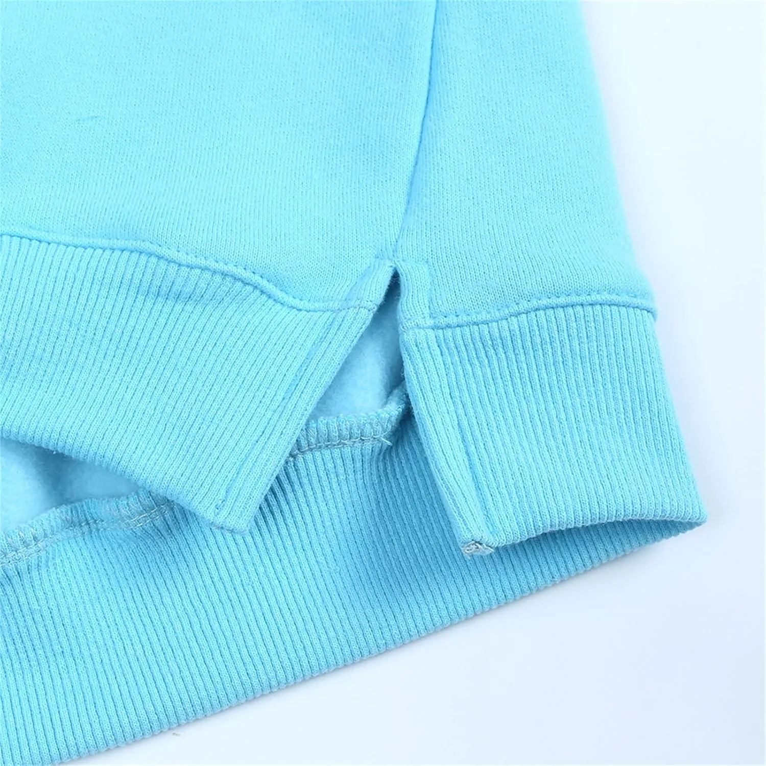 Baby Boys Girls Fleece Sweatshirt Crewneck Solid Cotton Pullover Newborn Infant Warm Basic Sweatshirt Fall Winter Top