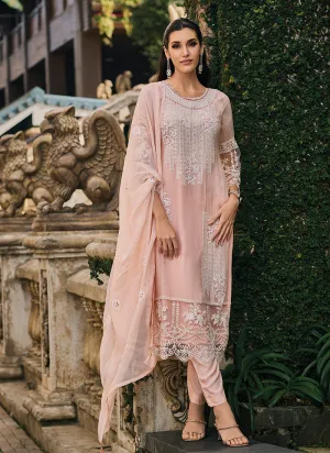 Baby Pink Multi Embroidery Traditional Salwar Suit