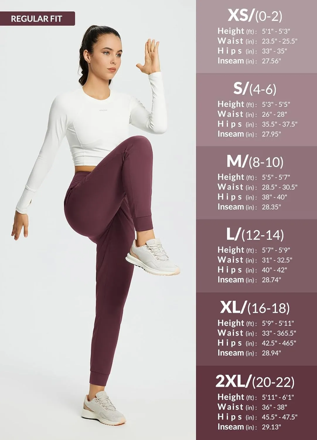 baleaf Women's Fleece Lined Joggers Water Resistant Thermal Hiking Pants Sweatpants Track Pants Winter Clothes Running Gear