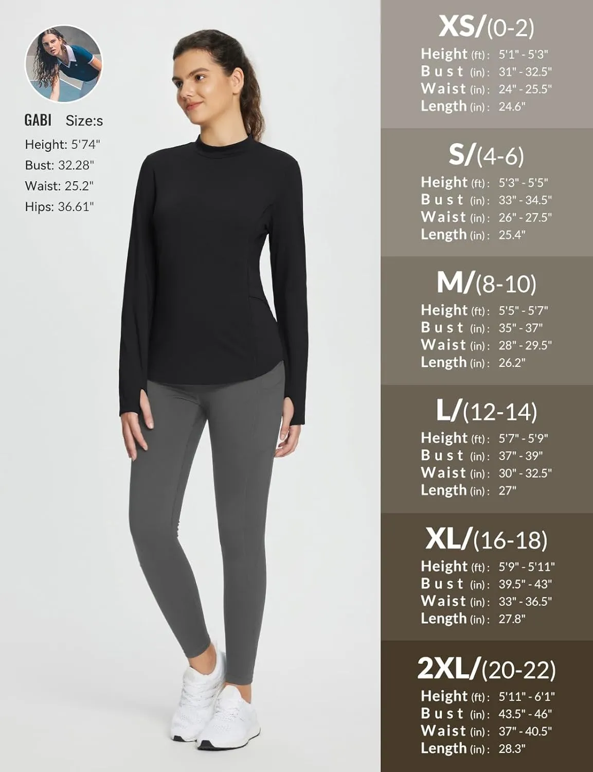 baleaf Women's Thermal Tops Fleece Lined Shirts Long Sleeve Cold Weather Running Gear Workout Zipper Pocket Thumbholes