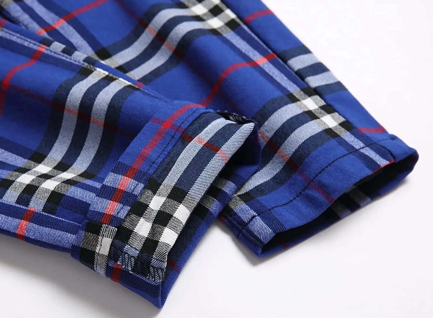 Banana Bucket Plaid Panst Stretch Slim Fit Business Casual Dress Chinos Pants Skinny Mens Dress Pants
