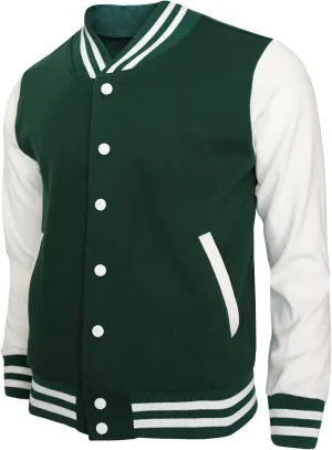 Baseball Jacket - Varsity Cotton Letterman Jacket in 8 Colors