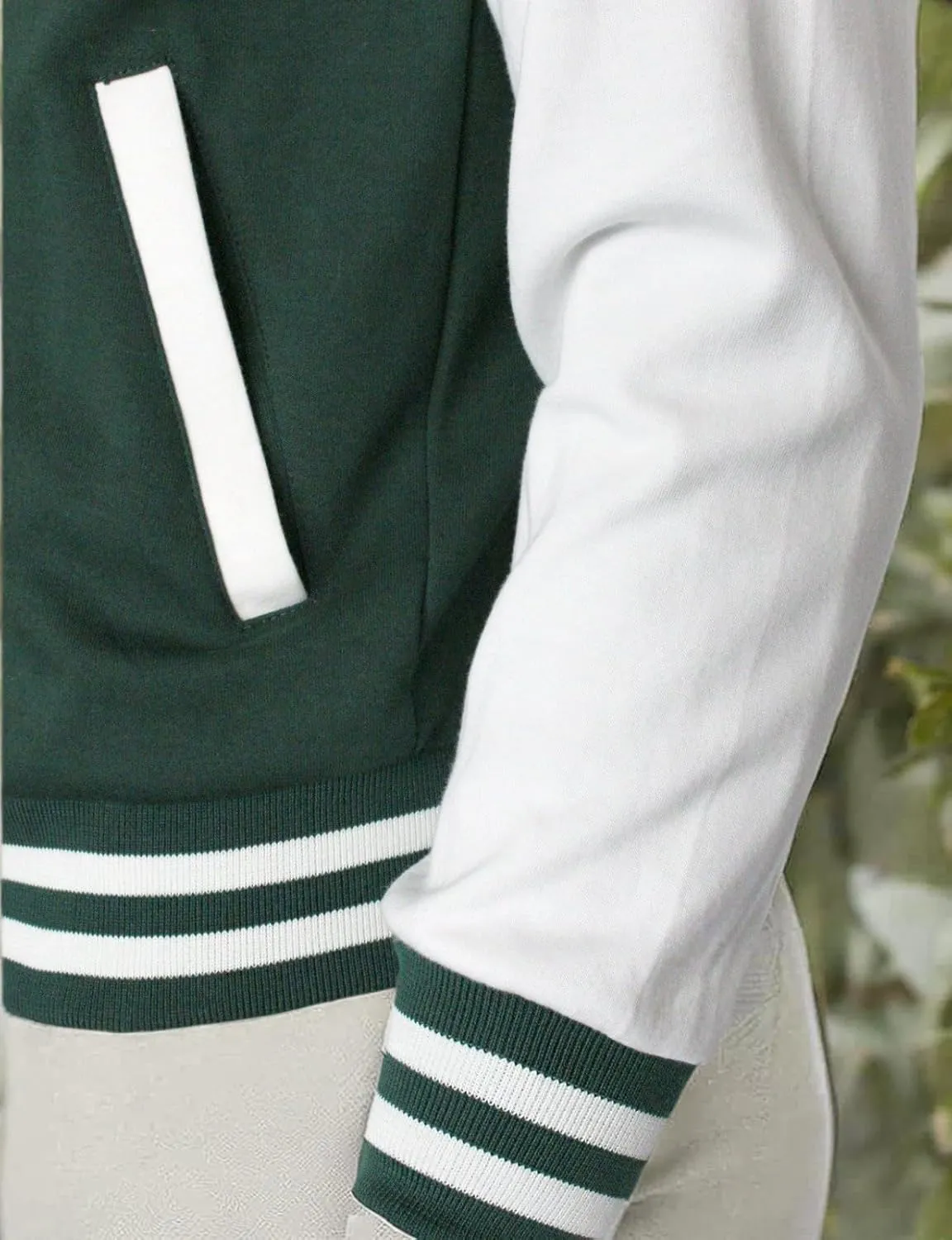 Baseball Jacket - Varsity Cotton Letterman Jacket in 8 Colors
