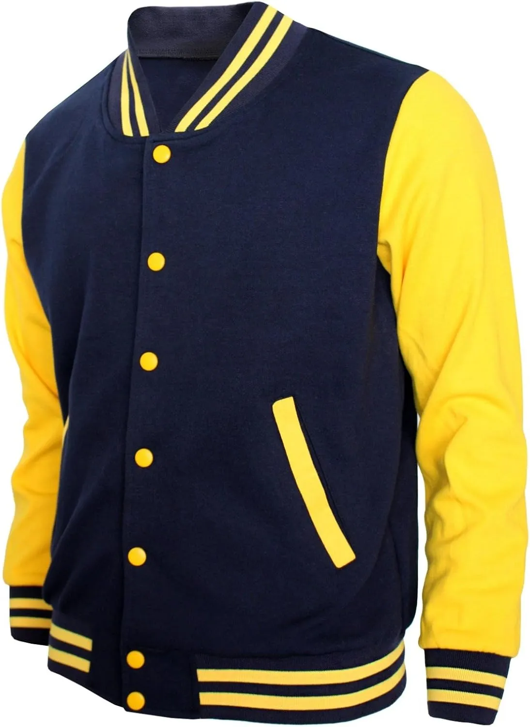 Baseball Jacket - Varsity Cotton Letterman Jacket in 8 Colors
