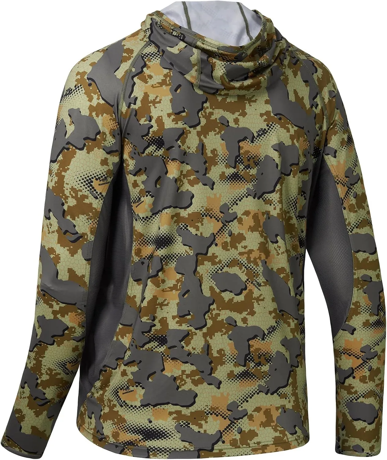 BASSDASH UPF 50  Mens Hunting Shirts with Mask Long Sleeve Camo Fishing Hoodie