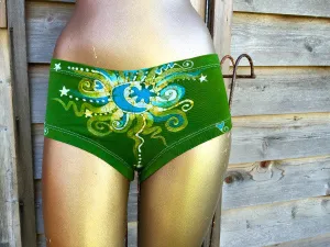 Batik Boyshort Undies - Naughty Lime