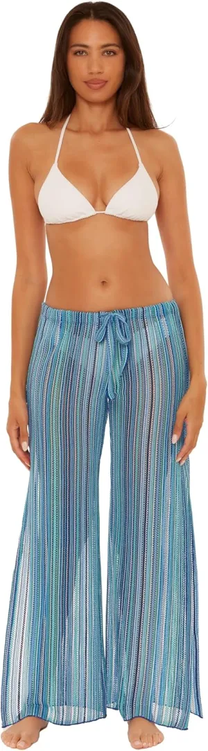 BECCA Seaside Harem Pants, Casual, High Side Slits, Beach Cover Ups for Women