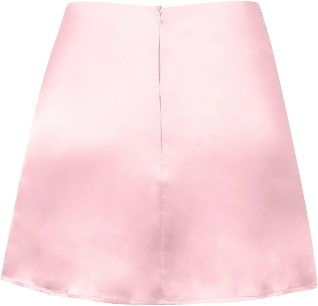 Bed Skirt Full Women's Mini A Line Skirt Skirt High Waist Zipper Satin Ribbon Lined Skirt Skirt Womens Vintage