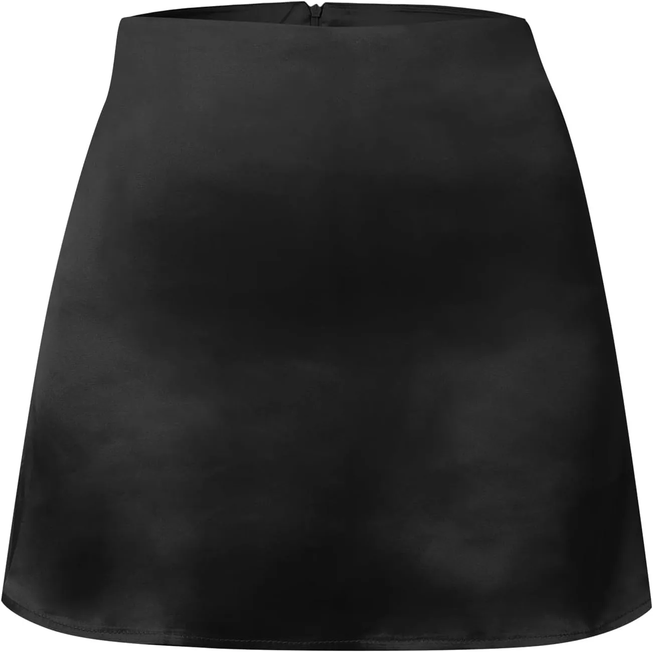 Bed Skirt Full Women's Mini A Line Skirt Skirt High Waist Zipper Satin Ribbon Lined Skirt Skirt Womens Vintage